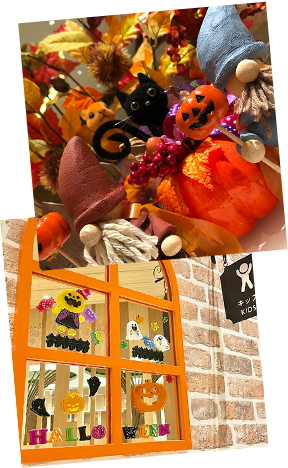 館内もハロウィン仕様に！